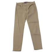 Ralph Lauren Pre-owned Pre-owned Bomull jeans Beige, Dam