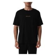 The Silted Company Avslappnad passform bomull T-shirt Black, Herr