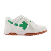 Off White Gröna Sneakers med Pillogotyp Multicolor, Herr