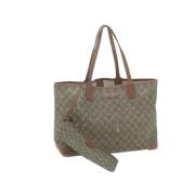 Gucci Vintage Pre-owned Canvas gucci-vskor Beige, Dam