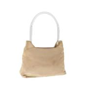 Prada Vintage Pre-owned Nylon prada-vskor Beige, Dam