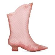 Y/Project Rosa Stängd Court Boot med Studs Pink, Dam