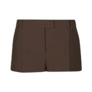Valentino Brun Polyester Shorts Ss22 Brown, Dam