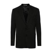 Palm Angels Svart Monogram Blazer Black, Herr