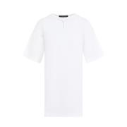 Y/Project Vit bomullst-shirt med V-ringning White, Dam