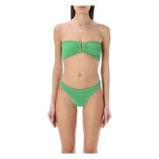 Reina Olga Grön Strapless Bikini Set Green, Dam