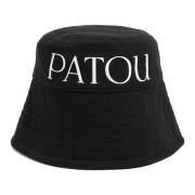 Patou Svart Logotyp Tryck Hinkhatt Black, Dam