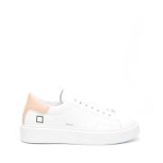 D.a.t.e. Vit Rosa Läder Sneakers White, Dam