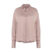 Jane Lushka Silk Look Blus | Rose Pink, Dam