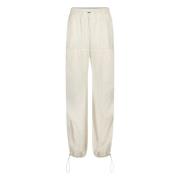 Jane Lushka Wide-Leg Off White Studio Byxor White, Dam