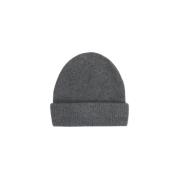 Samsøe Samsøe Räfflad Stickad Beanie Mössa Gray, Herr