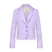Jane Lushka Andningsbar Jersey Blazer | Modern Passform Purple, Dam