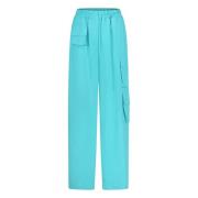 Jane Lushka Cargo-stilvida Byxor i Turkos Green, Dam