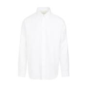 Givenchy Vit Bomullsskjorta 4G Logomönster White, Herr