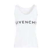 Givenchy Vit Tanktop Bomullsblandning White, Dam