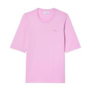 Lacoste Rosa T-shirts och Polos Pink, Dam