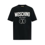 Moschino Stiliga T-shirts för Män och Kvinnor Black, Herr