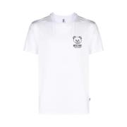 Moschino Vit Teddy Bear T-shirt White, Herr