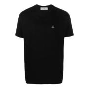 Vivienne Westwood Logot-shirt med främre tryck Black, Herr