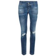 Dolce & Gabbana Pre-owned Pre-owned Bomull jeans Blue, Dam