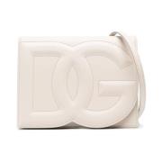 Dolce & Gabbana Vit DG Logo Crossbody Väska White, Dam