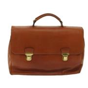 Prada Vintage Pre-owned Laeder handvskor Brown, Dam