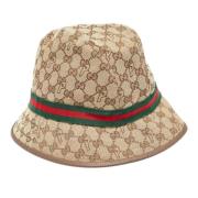 Gucci Vintage Pre-owned Canvas hattar-och-kepsar Brown, Dam