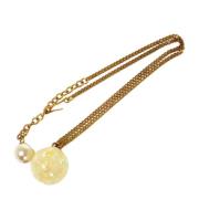 Chanel Vintage Pre-owned Metall halsband Yellow, Dam