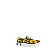 Marni Blommigt Mönster Slip-On Canvas Sneakers Multicolor, Dam