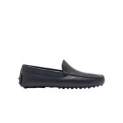 Scarosso Blå Läder Körloafers Blue, Herr