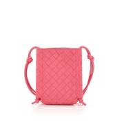 Bottega Veneta Stilfull Läder Väska för Dagligt Bruk Pink, Dam