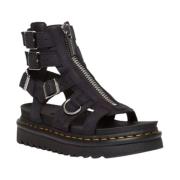 Dr. Martens Gladiator Läder Dragkedja Sandaler Black, Dam