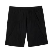 Ami Paris Svarta Shorts med Hjärtlogga Black, Herr