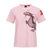 Pinko Quentin T-shirt Pink, Dam