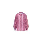 FABIENNE CHAPOT Neo Classic Ballongärm Blus Pink, Dam