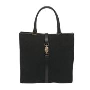 Gucci Vintage Pre-owned Canvas handvskor Black, Dam