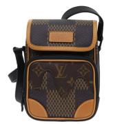 Louis Vuitton Vintage Pre-owned Canvas axelremsvskor Brown, Dam