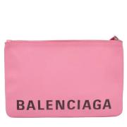 Balenciaga Vintage Pre-owned Laeder kuvertvskor Pink, Dam