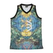 Dolly Noire Basketball Tank Top Chemical Multi Multicolor, Herr