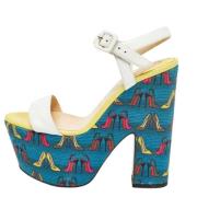 Christian Louboutin Pre-owned Pre-owned Tyg sandaler Multicolor, Dam