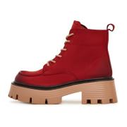 Cesare Gaspari Plattform Ankelboots Red, Dam