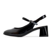 Cesare Gaspari Svarta Slingback Pumps Nina Black, Dam