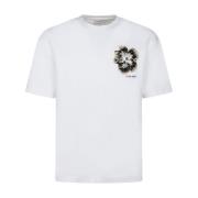 Calvin Klein Nattblomma Grafisk Vit T-shirt White, Herr