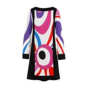 Emilio Pucci Bianco Rosso Klänning Multicolor, Dam