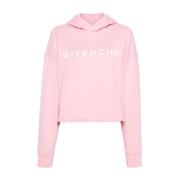 Givenchy Flamingo Pink Hoodie med Logotyp Pink, Dam