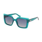 Guess Fyrkantiga solglasögon för kvinnor Green, Dam