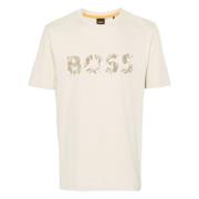 Hugo Boss Ocean T-shirt 100% Bomull Designers Code Beige, Herr