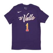 Nike NBA City Edition Essential Tee Devin Broker Phosun Purple, Herr