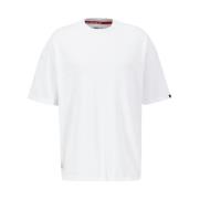 Alpha Industries Tryckt Oversized T-shirt White, Herr