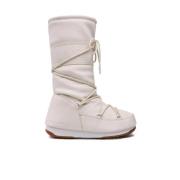 Moon Boot Höga Gummistövlar Kräm Beige, Dam